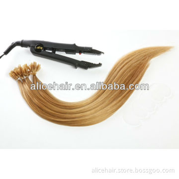 Best quality remy nail tip fusion human hair extension